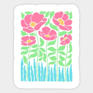 Minimalist Modern Flower Sticker